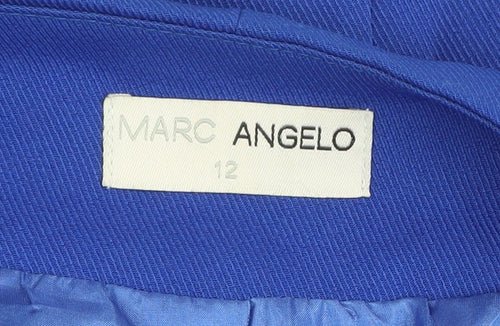 Marc Angelo Women's Blue Size 12 Blazer Jacket Smart Casual