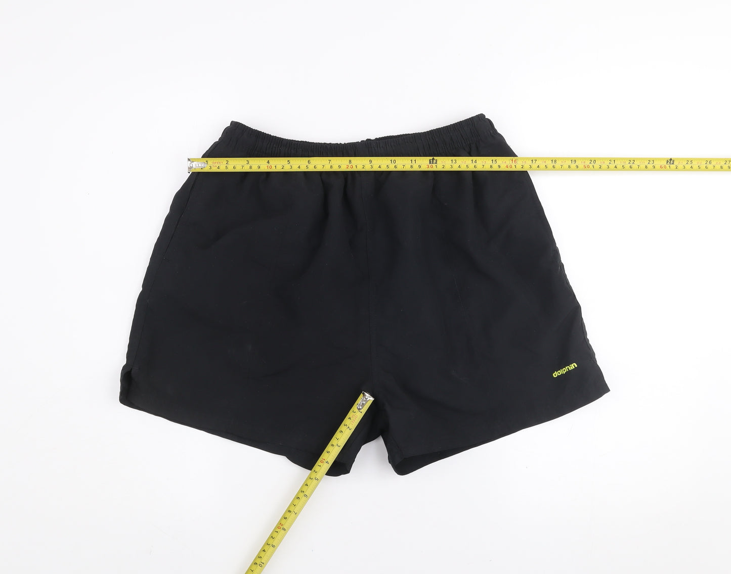 Dolphin Mens Black XL Athletic Running Shorts Polyester Quick Dry