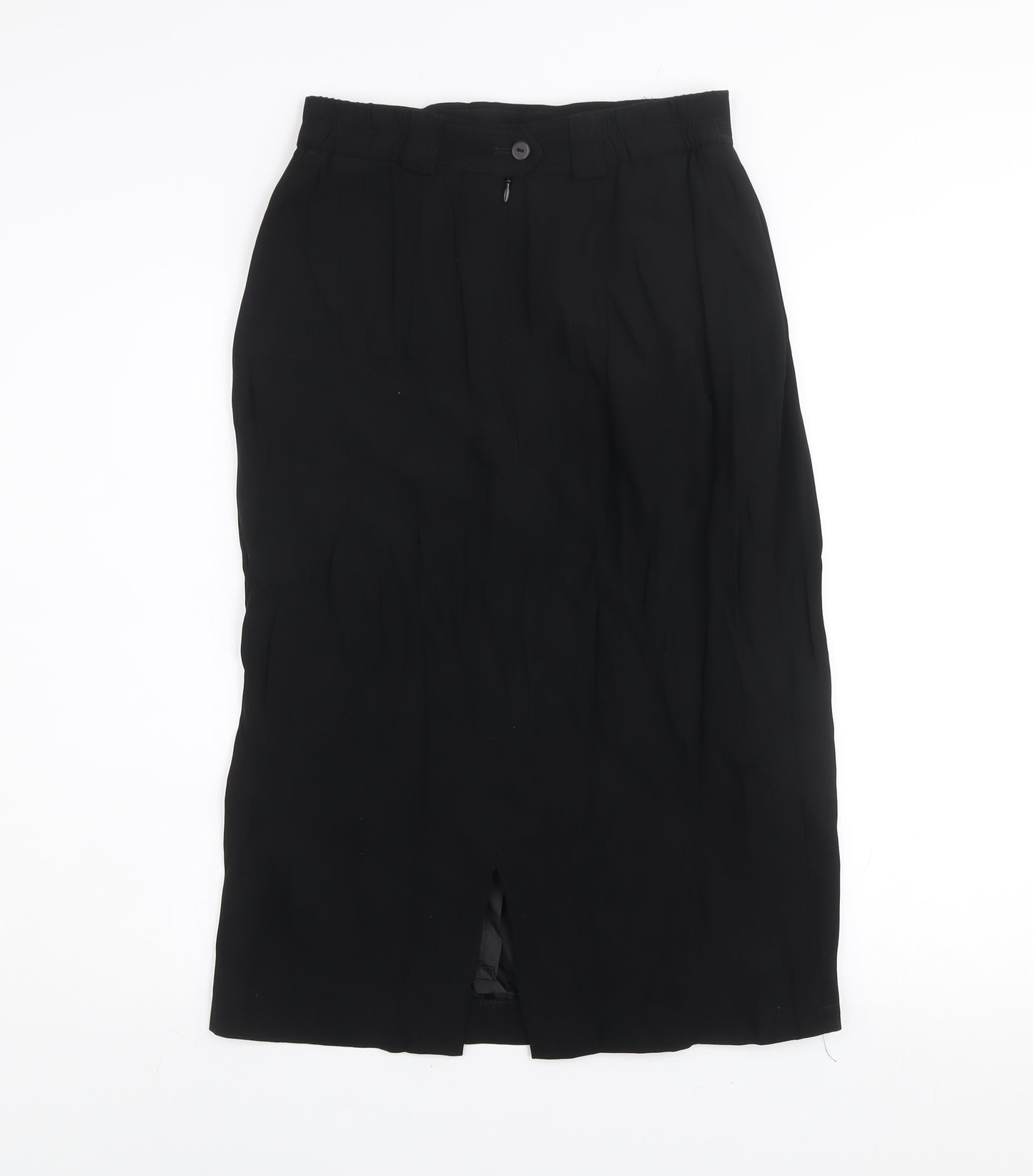 Basler Women’s Black Size 12 Pencil Midi Skirt Lined Formal Workwear