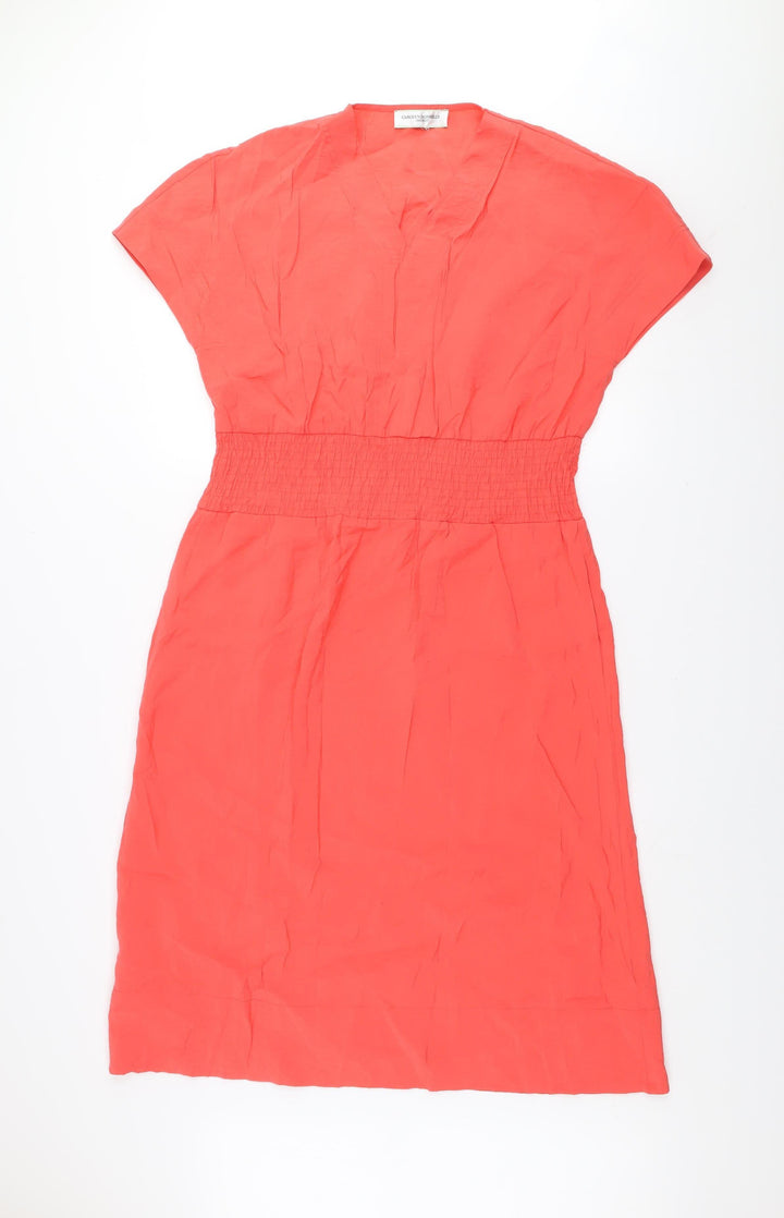 Carolyn Donnelly The Edit Women's Orange Short Sleeve Shift Dress Size S