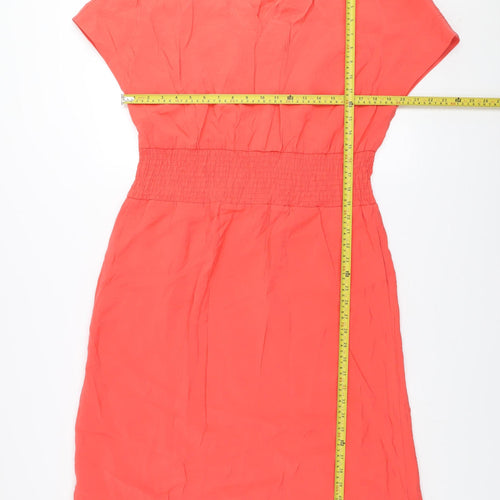 Carolyn Donnelly The Edit Women's Orange Short Sleeve Shift Dress Size S