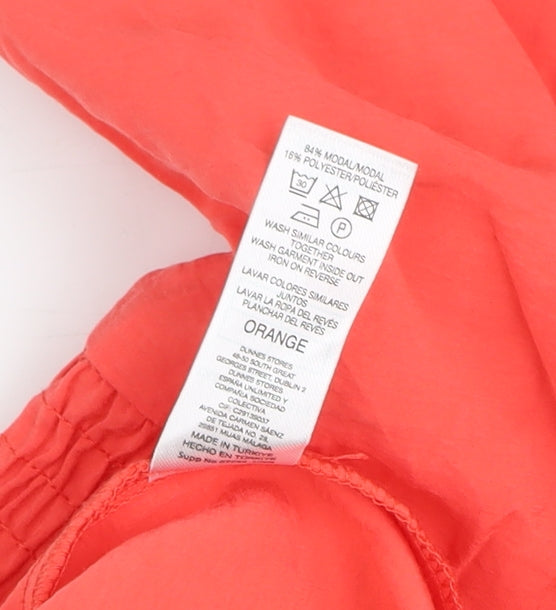 Carolyn Donnelly The Edit Women's Orange Short Sleeve Shift Dress Size S