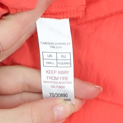 Carolyn Donnelly The Edit Women's Orange Short Sleeve Shift Dress Size S