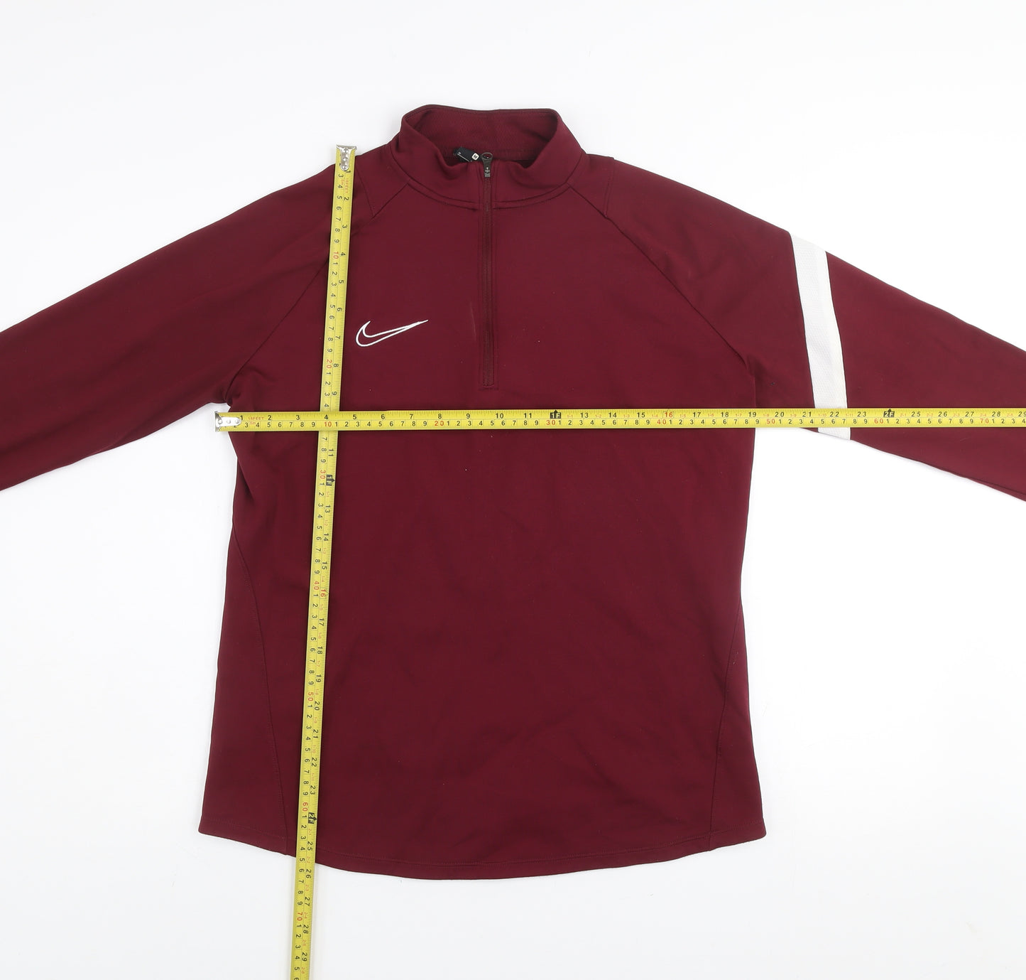 Nike Men's Red 1/4 Zip Dri-FIT Athletic Sweatshirt M