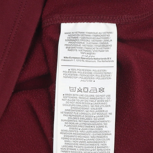 Nike Men's Red 1/4 Zip Dri-FIT Athletic Sweatshirt M