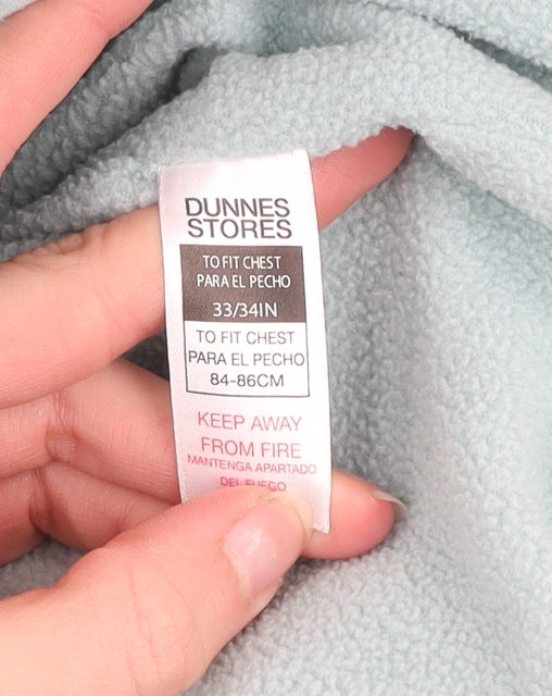 Dunnes Stores Women’s Blue Hooded Puffer Jacket Size 10 Nylon Polyester