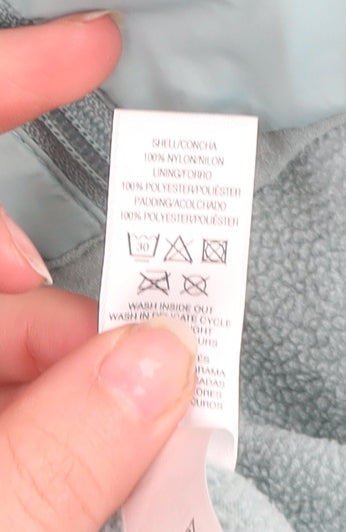 Dunnes Stores Women’s Blue Hooded Puffer Jacket Size 10 Nylon Polyester