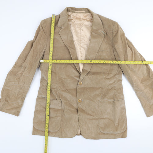 Sears Men’s Beige Corduroy 42R Classic Two-Button Blazer Jacket