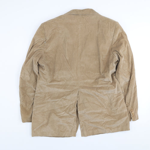 Sears Men’s Beige Corduroy 42R Classic Two-Button Blazer Jacket