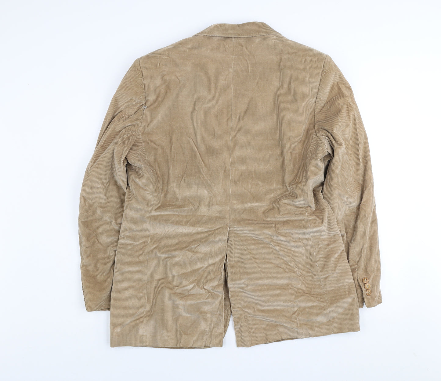 Sears Men’s Beige Corduroy 42R Classic Two-Button Blazer Jacket