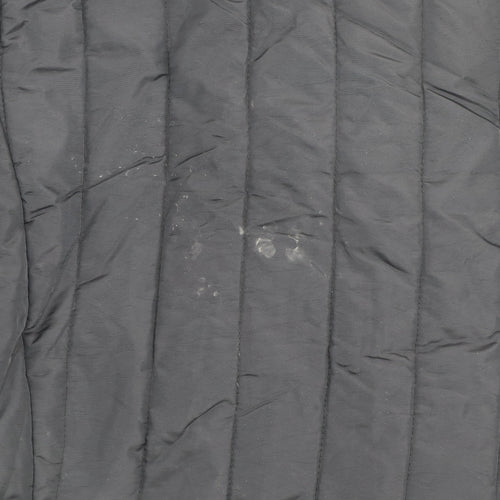 Gold by Michael H Women's Black Quilted Fur Trim Jacket Size 18