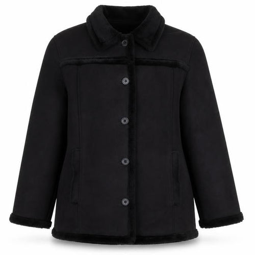 Carraig Donn Women’s Black Lined Mid-Length Coat XL