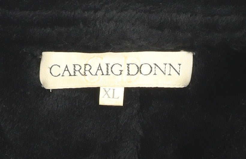 Carraig Donn Women’s Black Lined Mid-Length Coat XL