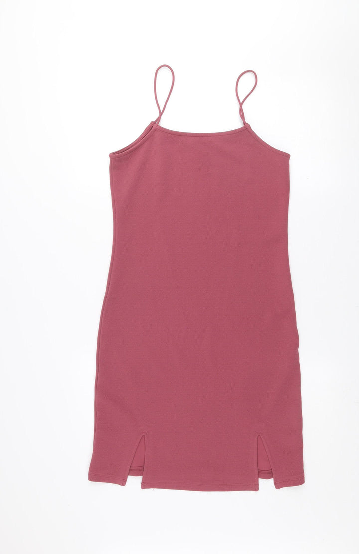 Vero Moda Women’s Pink Slip Dress S Stretch Jersey Casual