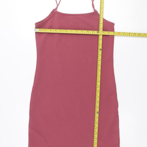 Vero Moda Women’s Pink Slip Dress S Stretch Jersey Casual