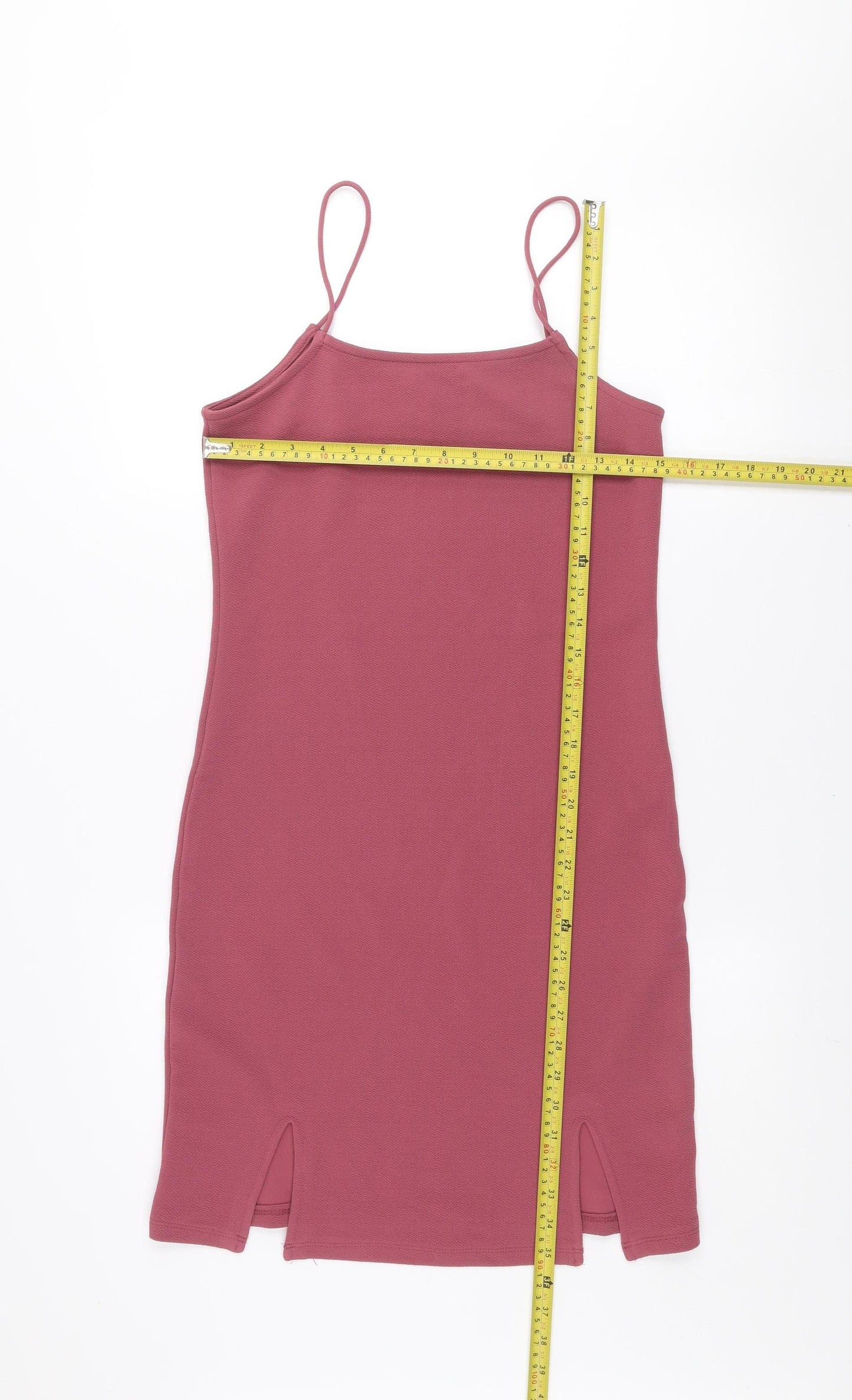 Vero Moda Women’s Pink Slip Dress S Stretch Jersey Casual