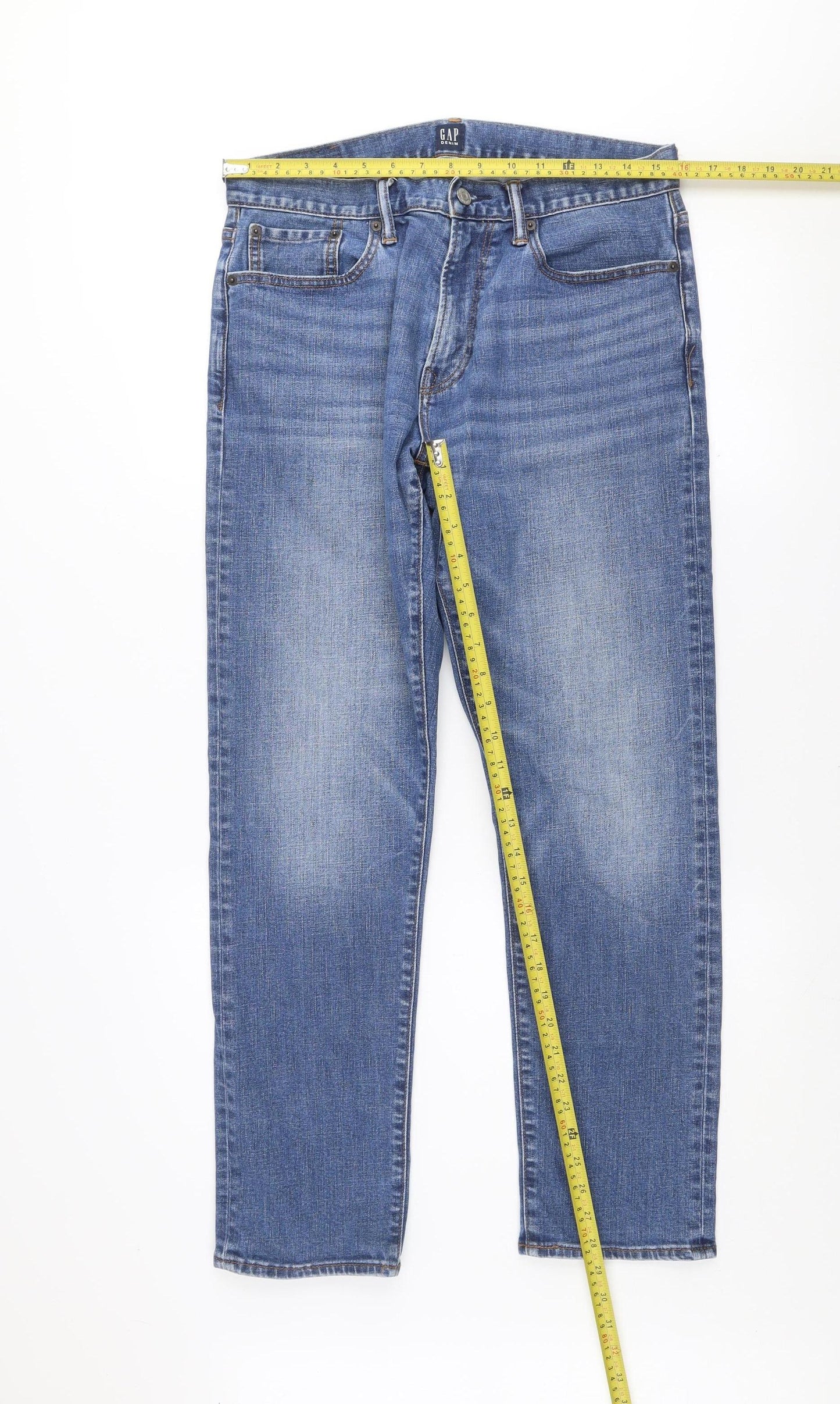 GAP Men's Blue 30x30 Athletic Fit Straight Denim Jeans