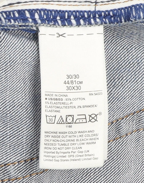 GAP Men's Blue 30x30 Athletic Fit Straight Denim Jeans