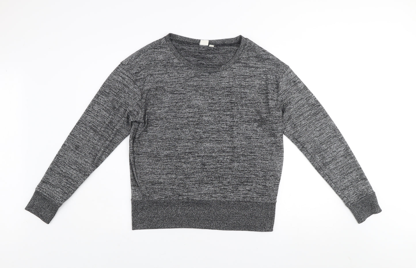 GAP Women's Grey Knit Pullover Jumper Size M Crew Neck Long Sleeve