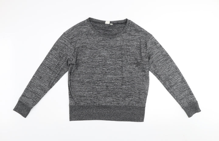 GAP Women's Grey Knit Pullover Jumper Size M Crew Neck Long Sleeve