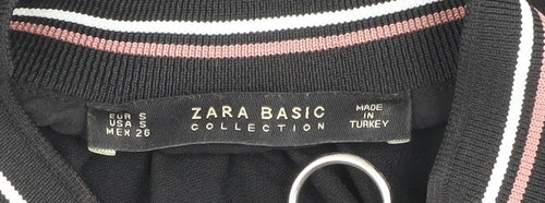 Zara Women's Black Sleeveless High Neck Zip Tank Top Size S
