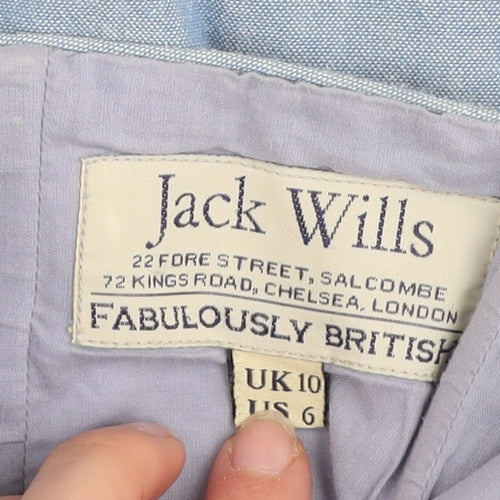 Jack Wills Womens Blue Strapless Sweetheart A-Line Dress Size 10