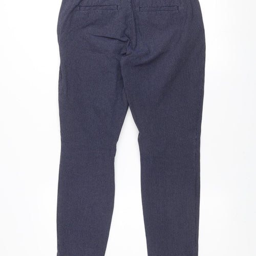 GAP Women Blue Striped Skinny Ankle Trousers Size 8