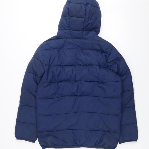 Under Armour Boys Blue Hooded Puffer Jacket 14 Years Winter Coat