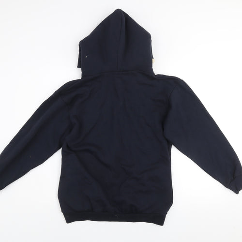 Nelson Ashby Women's Navy Pullover Hoodie Small Fleece Lined Fun Slogan