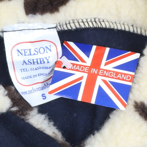 Nelson Ashby Women's Navy Pullover Hoodie Small Fleece Lined Fun Slogan