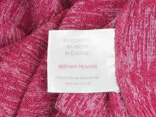 Honor Millburn Womens Pink 3/4 Sleeve Classic Knit Top Size 10