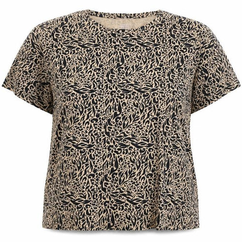Dunnes Stores Women’s Beige Animal Print Cotton T-Shirt XL