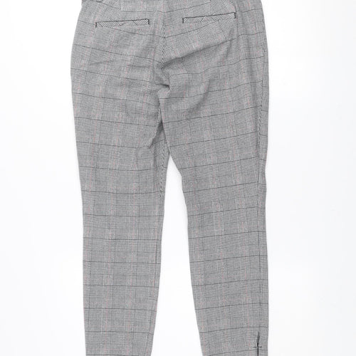 GAP Women's Grey Check Skinny Ankle Trousers Size 12