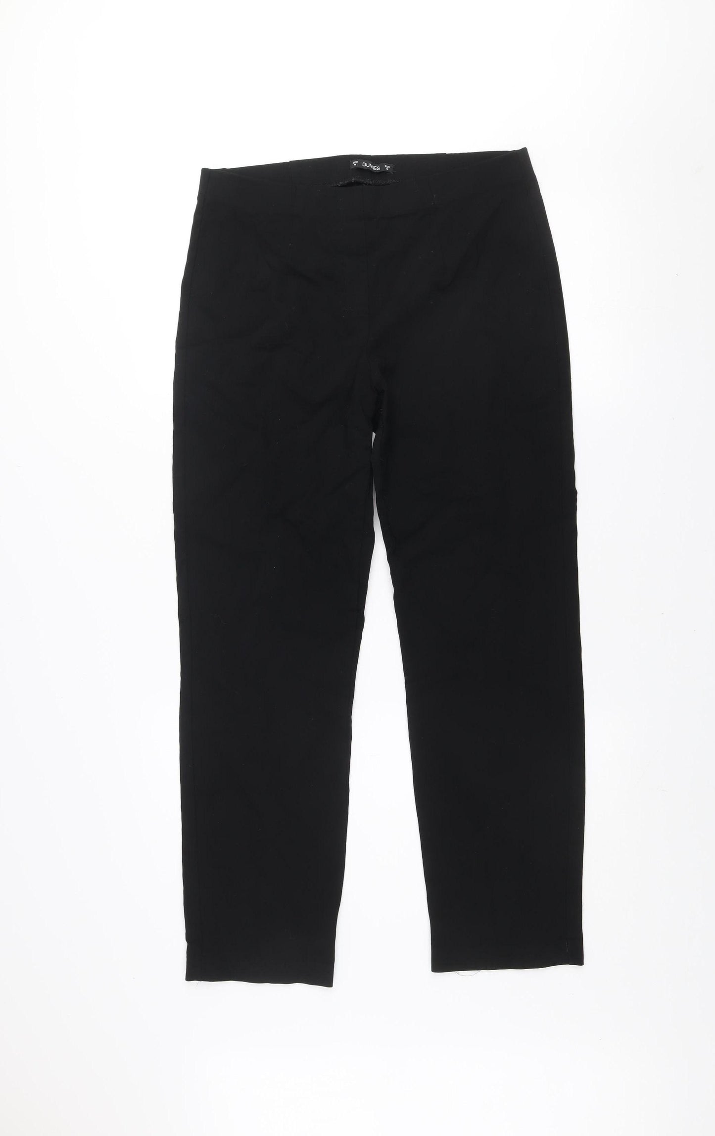 Dunes Women's Black Stretch Slim Fit Trousers Size M