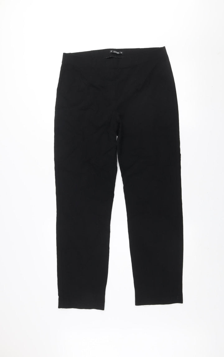 Dunes Women's Black Stretch Slim Fit Trousers Size M