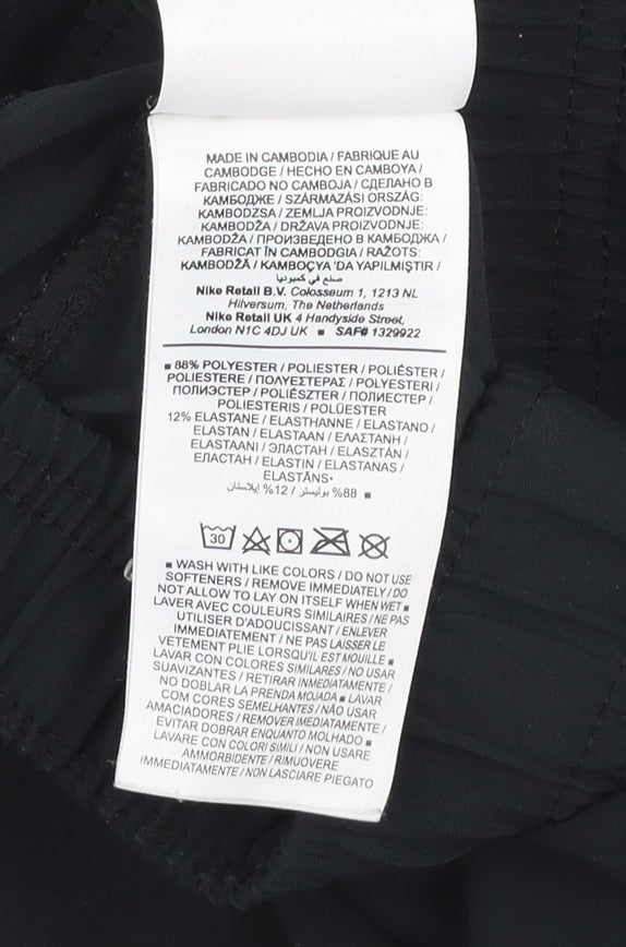 Nike Women's Black Dri-FIT Joggers Size L Elastic Waist Activewear Trousers