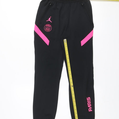 Jordan Boys Black Track Pants L 14 Years PSG Football Activewear