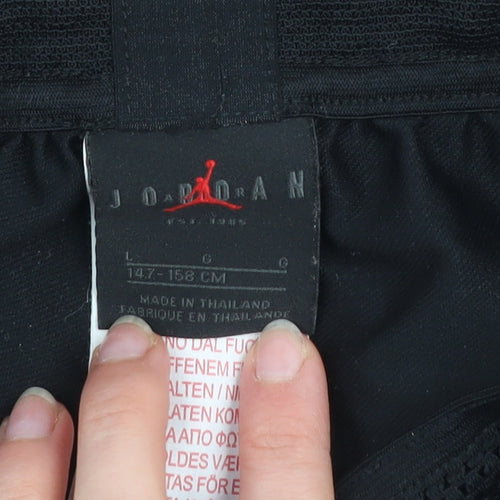 Jordan Boys Black Track Pants L 14 Years PSG Football Activewear