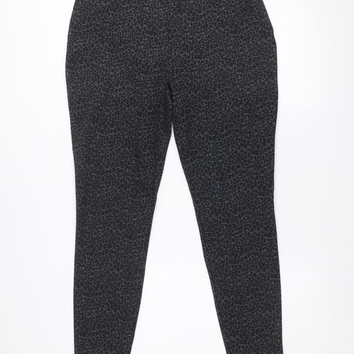 Dunnes Women's Black Animal Print Stretch Leggings Size M
