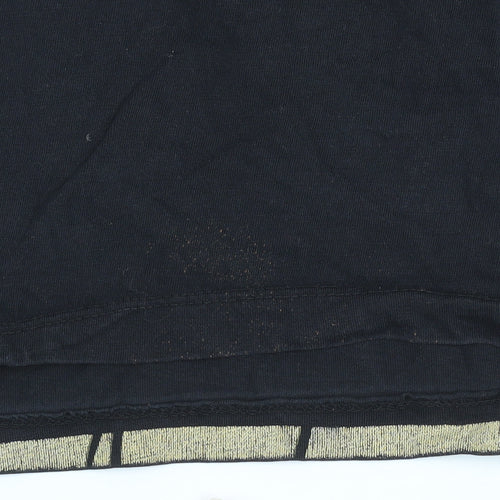 US SQUARE Women's Black Simba Graphic T-Shirt XL Vintage Style