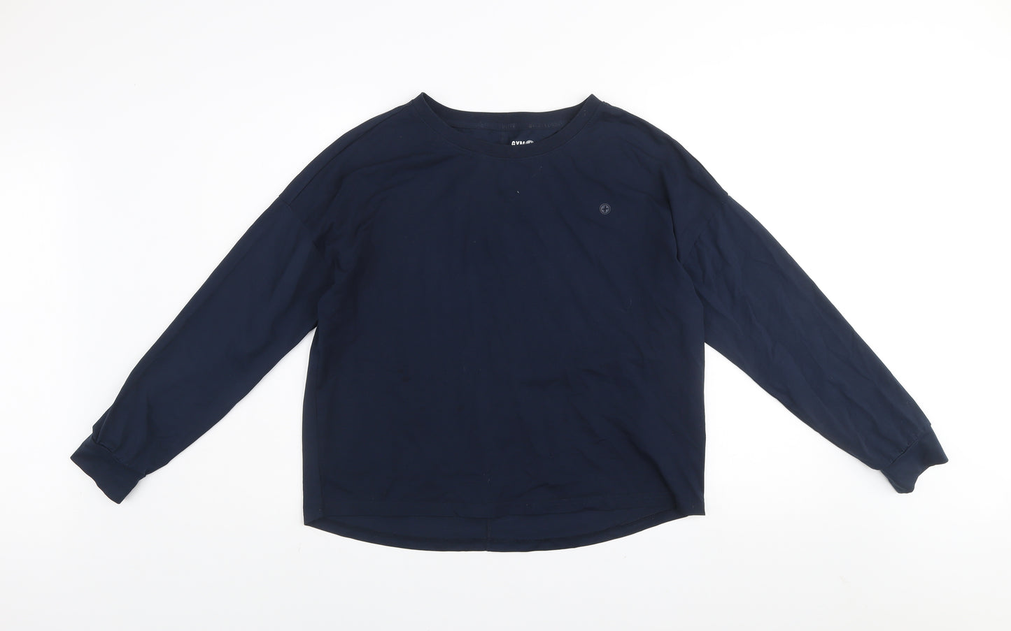 Gym+Coffee Men's Blue Long Sleeve Activewear T-Shirt Size M