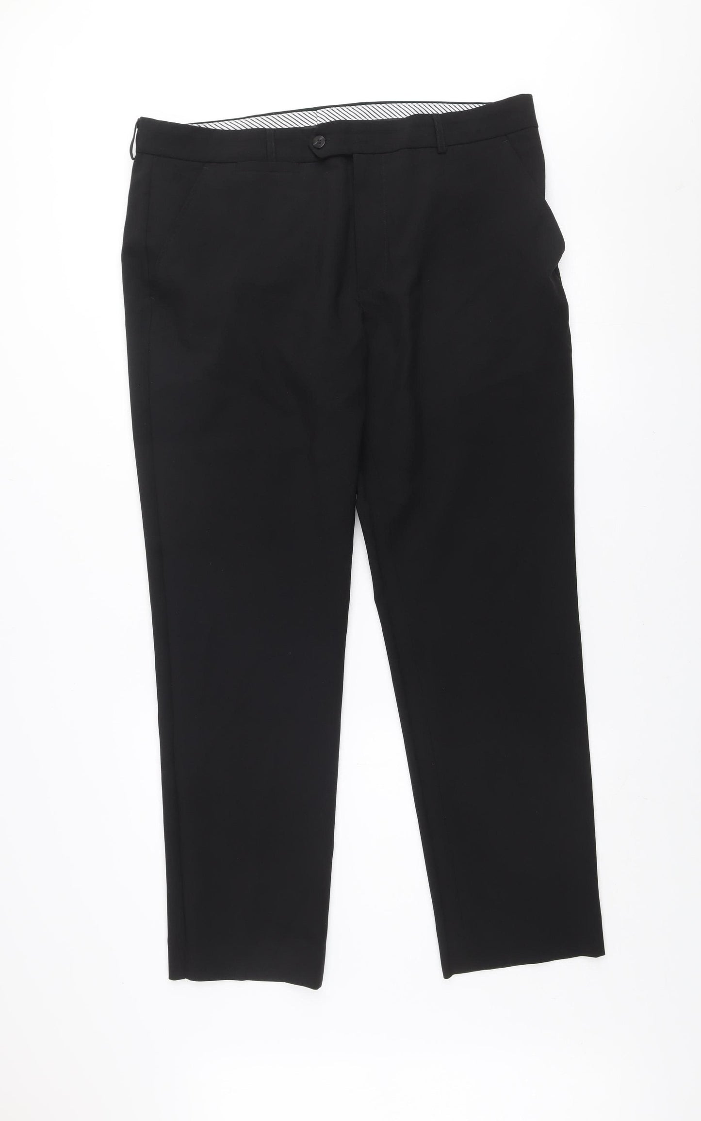 St. Bernard for Dunnes Stores Men's Black Chino Trousers 38in Waist 31in Leg