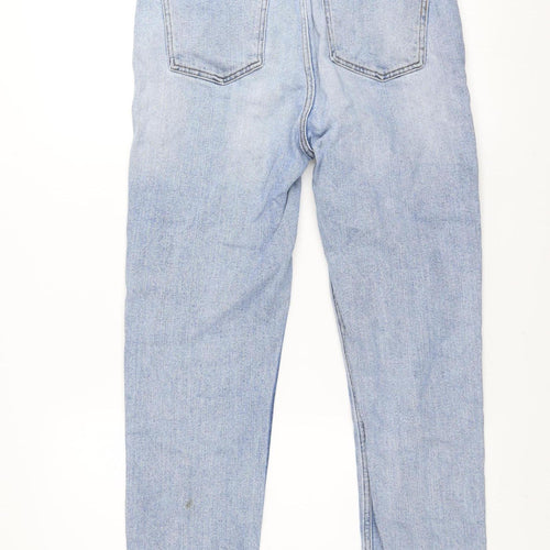 Denim Co. Womens Blue Size 12 Straight Mid Rise Jeans