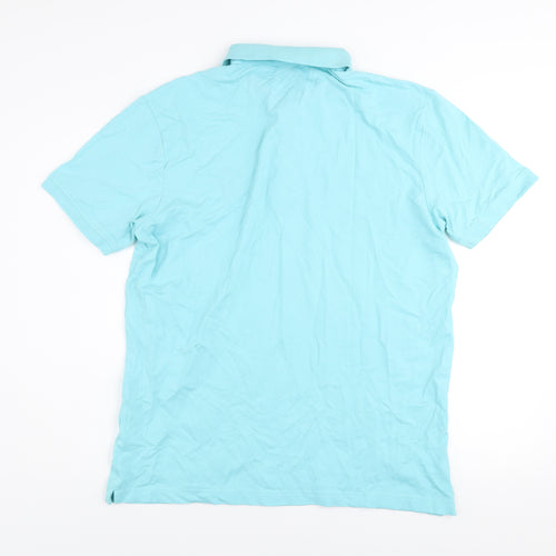Lerros Mens Blue XL Cotton Elastane Short Sleeve Polo Shirt