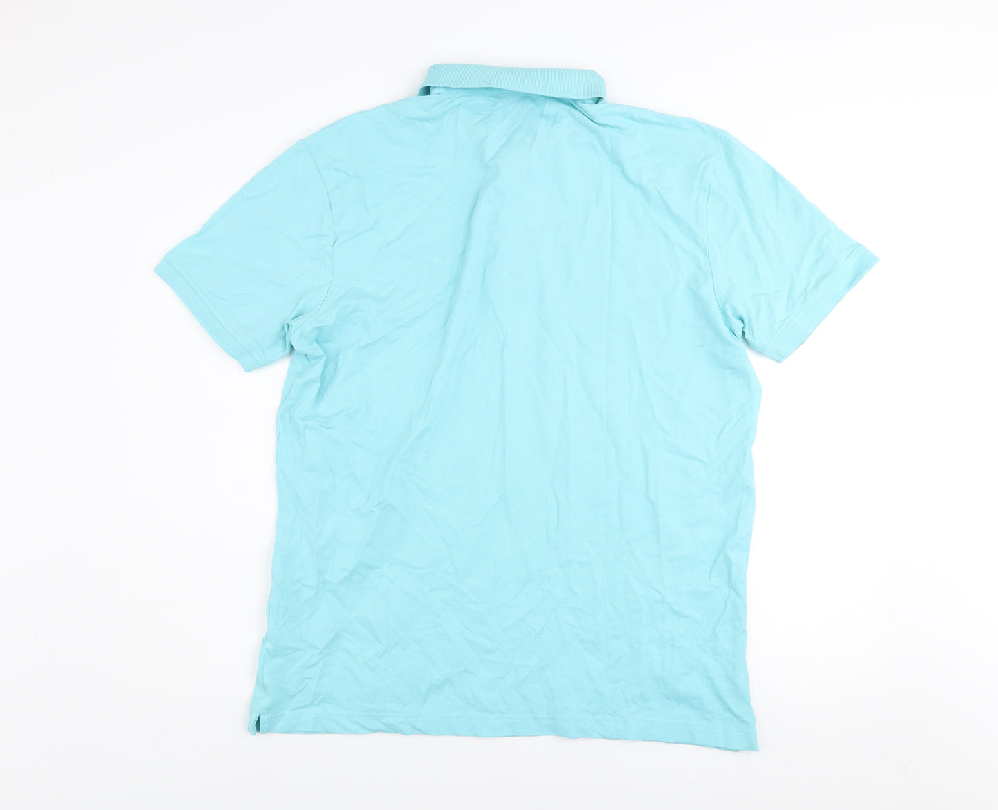 Lerros Mens Blue XL Cotton Elastane Short Sleeve Polo Shirt