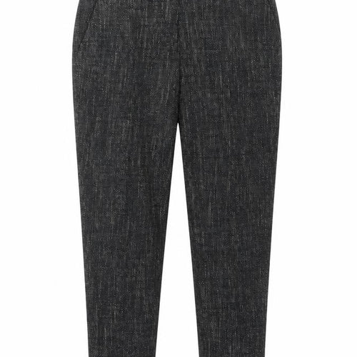 H&M Women's Grey Cropped Slim Fit Tapered Trousers Size 10