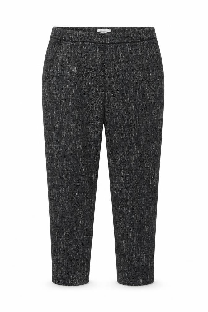 H&M Women's Grey Cropped Slim Fit Tapered Trousers Size 10
