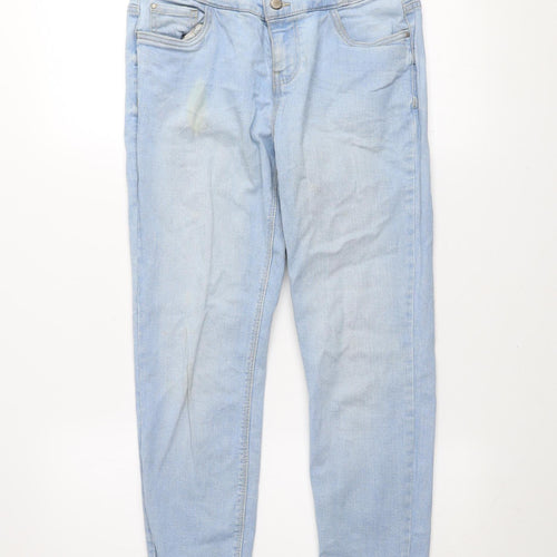 New Look Women’s Blue High Waist Skinny Denim Jeans Size 8