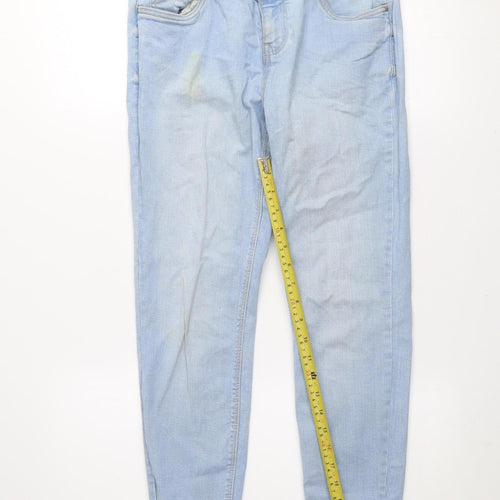 New Look Women’s Blue High Waist Skinny Denim Jeans Size 8