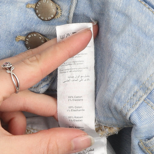 New Look Women’s Blue High Waist Skinny Denim Jeans Size 8